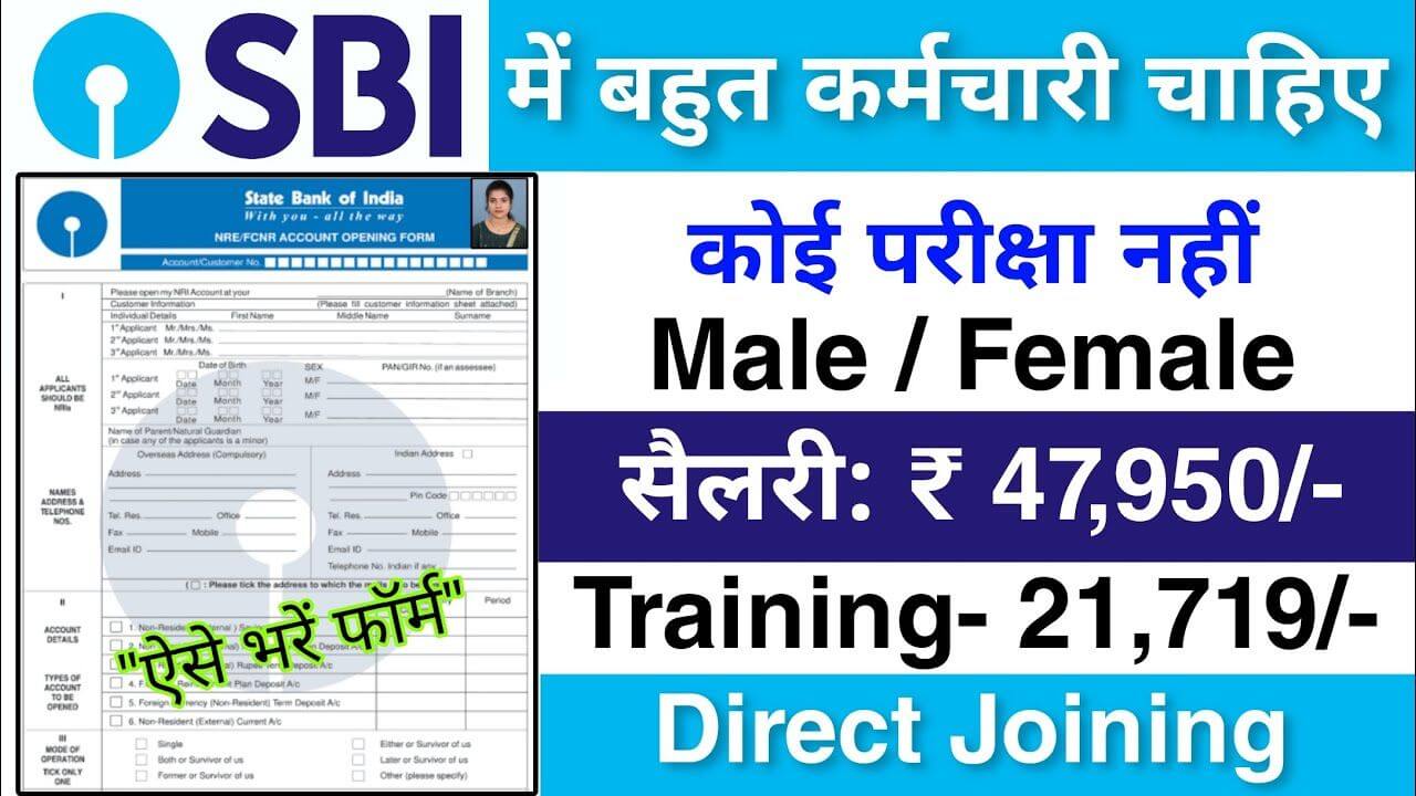 SBI Bank job vacancy 2024