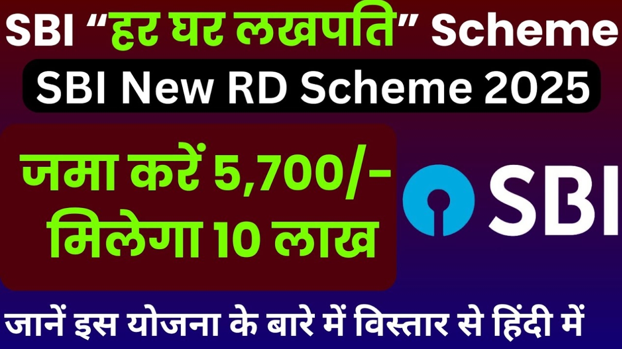 SBI New RD Plan 2025