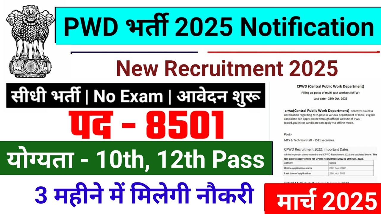 PWD Vacancy 2025