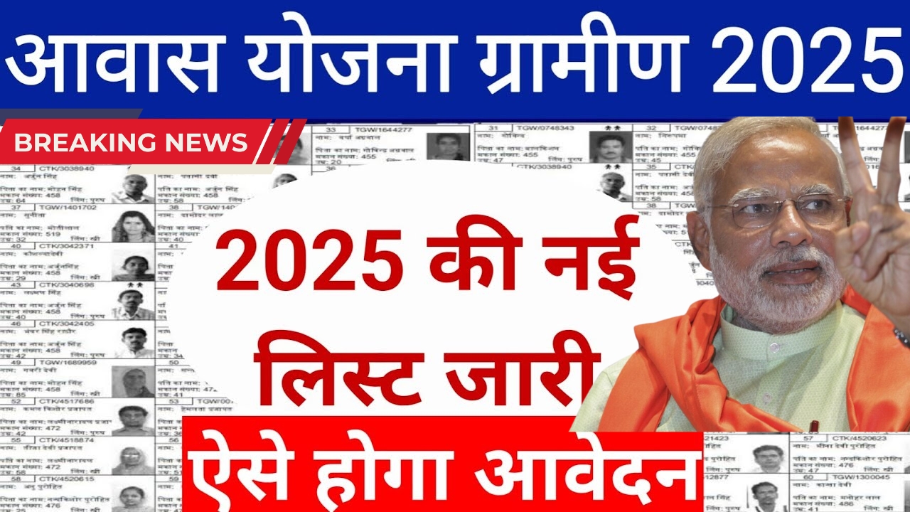 Pradhan Mantri Awas Yojana 2025 New List