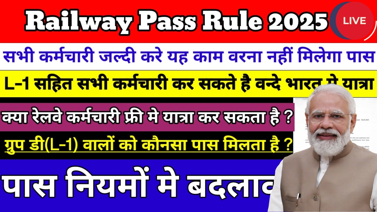 Railway Pass Rule 2025