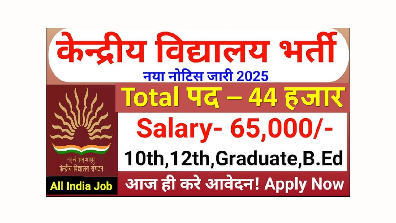 KVS New Vacancy 2025