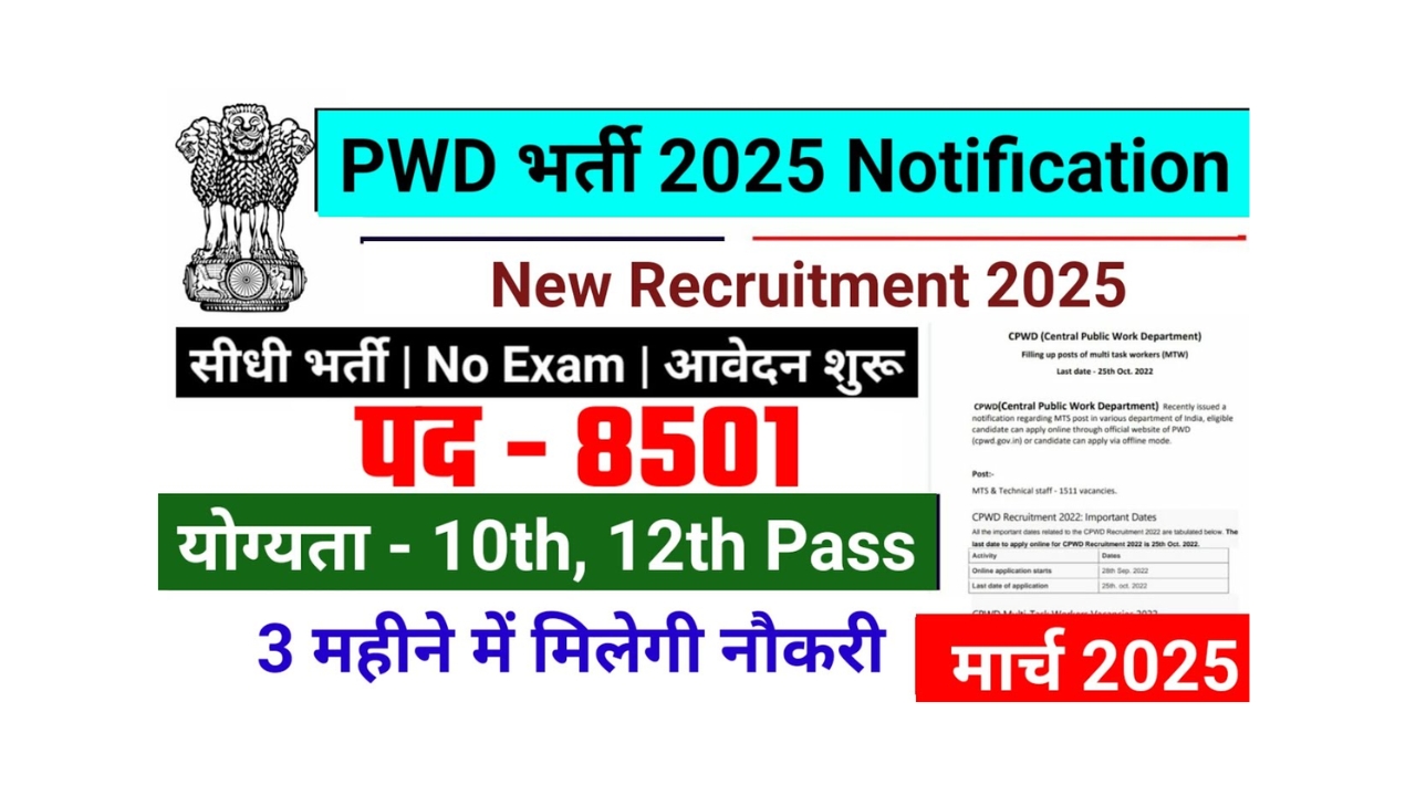 PWD Vacancy 2025